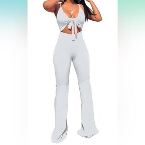 White Jumpsuit Sz M